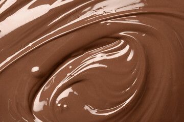 Mocha mousse as background, top view. Color of 2025 year