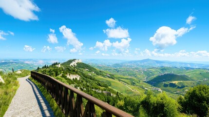 Naklejka premium Panoramic Mountaintop View