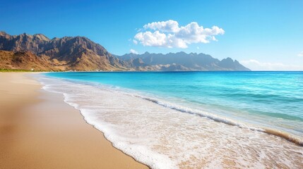 Obraz premium Serene Beach Landscape