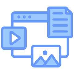Content Blue Icon