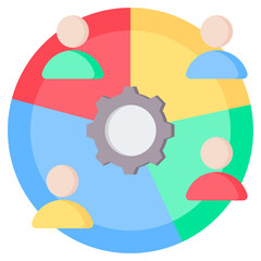 Segmentation Flat Icon