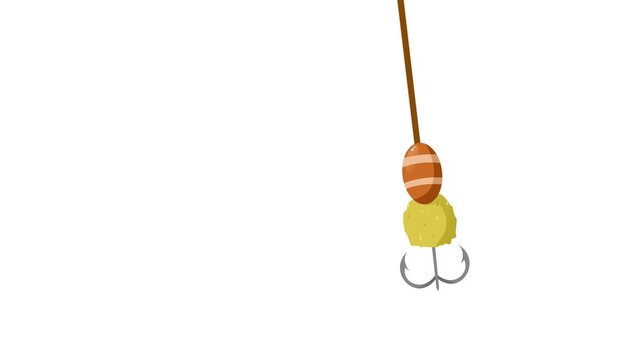 fishing hook video animation 