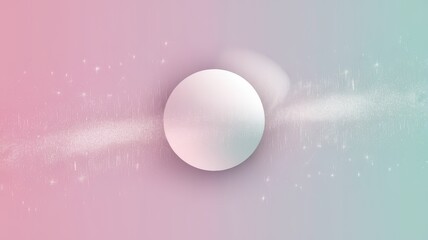 A mesmerizing abstract background featuring a soft, glowing orb at its center, surrounded by a swirl of pastel colors and sparkling stars.