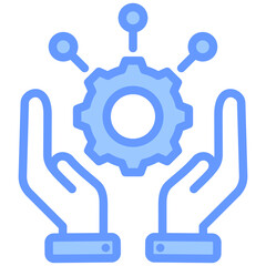 Resource Management Blue Icon