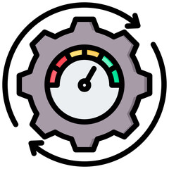 Optimization Outline Color Icon