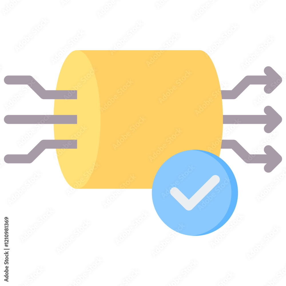 Poster pipeline flat icon