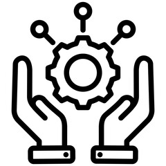 Resource Management Outline Icon