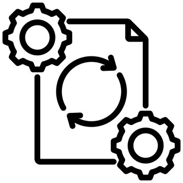 Preprocessing Outline Icon