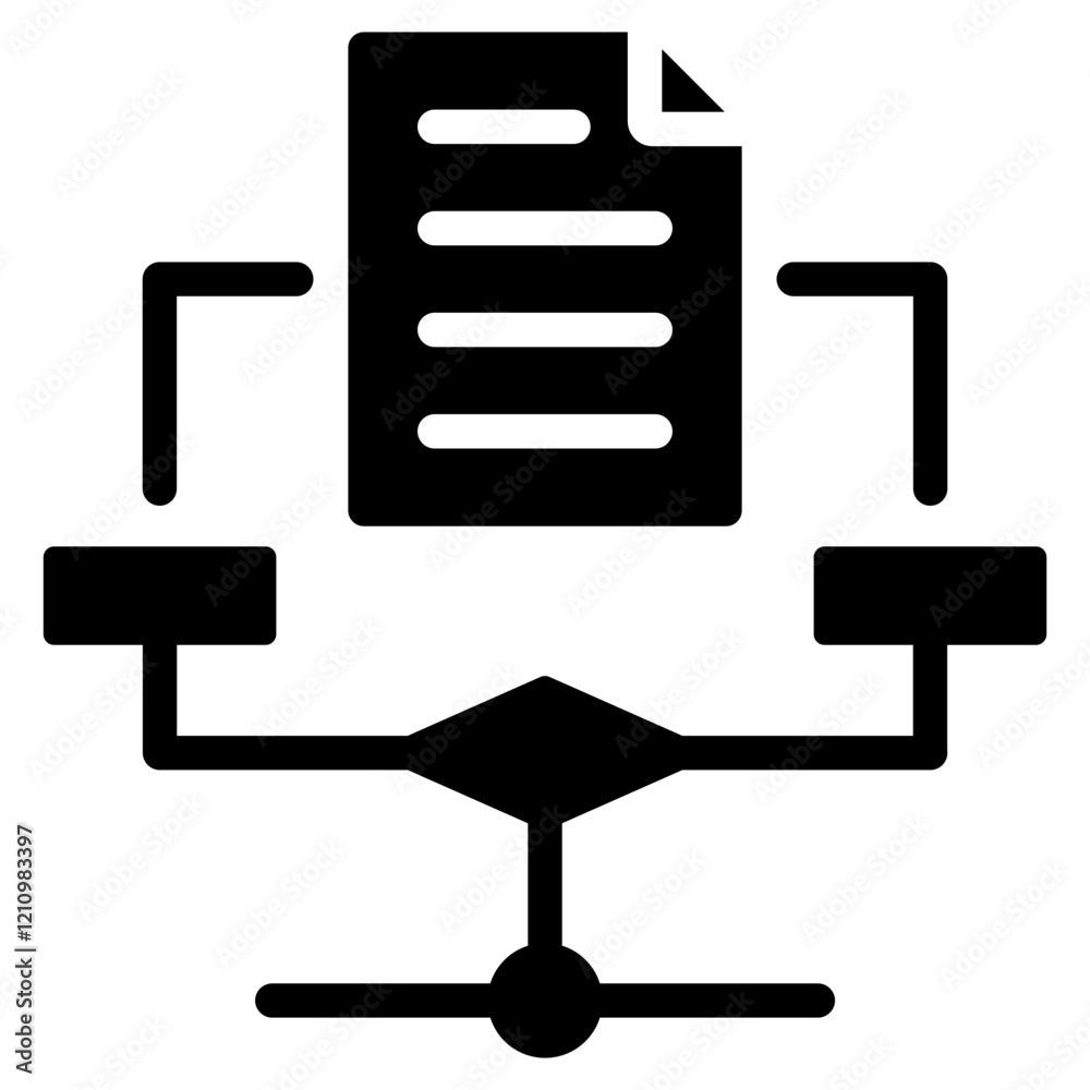 Aufkleber Algorithm Glyph Icon