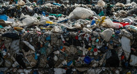 pile of garbage bags