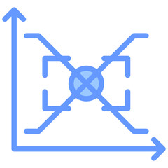 Break Event Point Blue Icon