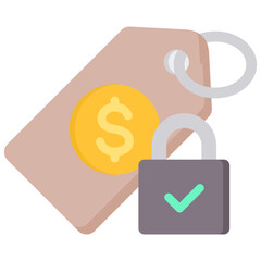 Fixed Cost Flat Icon