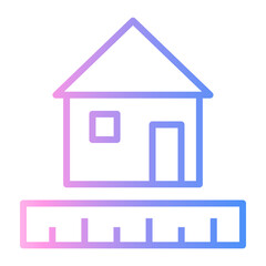 measure Line Gradient Icon