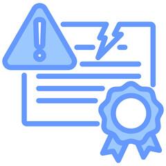 Infringement Blue Icon