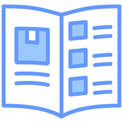 Fototapeta premium Catalog Blue Icon