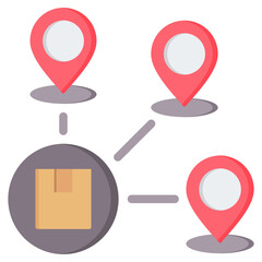 Distribution Flat Icon