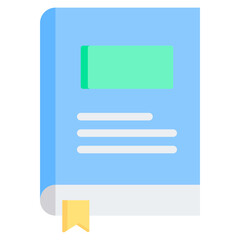 Fototapeta premium Hardcover Flat Icon