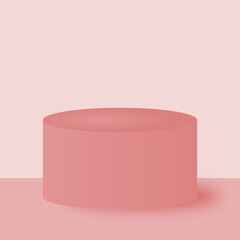 Muted Cylinder Shape with Soft Gradient