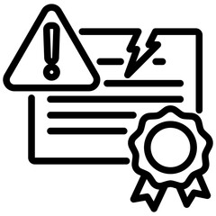 Infringement Outline Icon