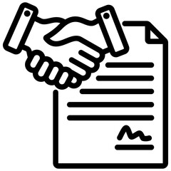 Contract Outline Icon