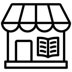 Book Store Outline Icon