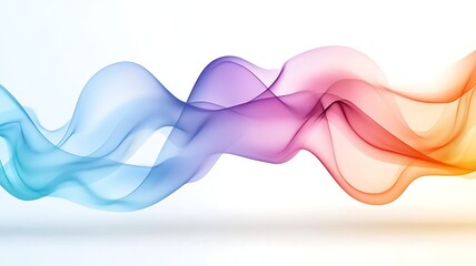 Abstract Colorful Wave Flowing Design