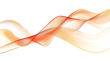 Naklejka premium Abstract Orange and Yellow Wave Design