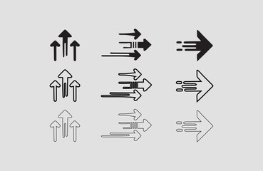 Vector Arrow Icons for Professional Use 