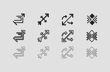 Vector Arrow Icons for Professional Use 