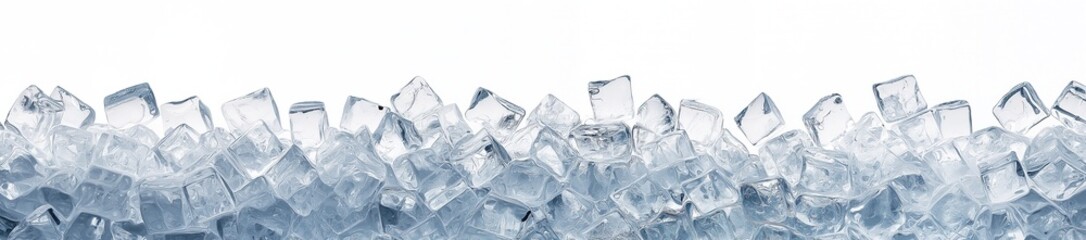 Obraz premium Ice cubes isolated on white background
