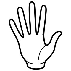 hand paint vector with white background