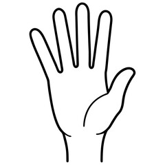 hand paint vector with white background