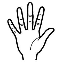 hand paint vector with white background