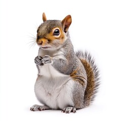 Squirrel isolated on white background