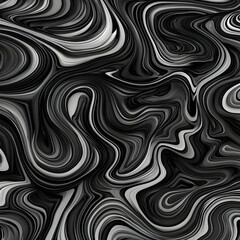 Abstract black and white swirling patterns digital art modern design creative environment artistic viewpoint visual concept