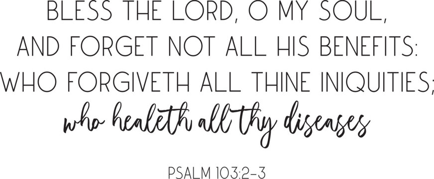 Healing Bible Verse, Christian biblical poster, vector illustration