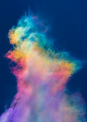 Rainbow Colored Clouds In The Sky
