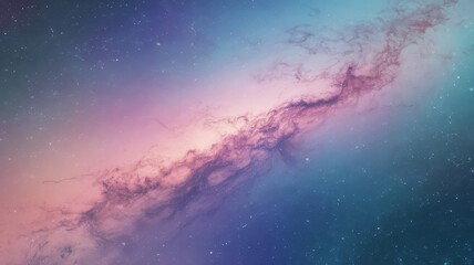Fototapeta premium A stunning cosmic illustration featuring vibrant pink and blue celestial colors swirling through the galaxy.