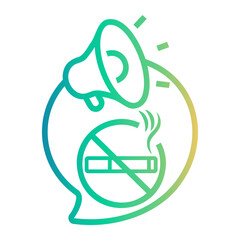 megaphone Line Gradient Icon