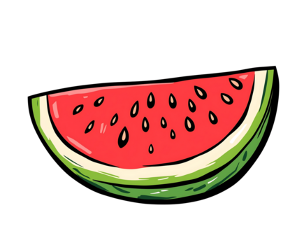 slice of watermelon - Powered by Adobe