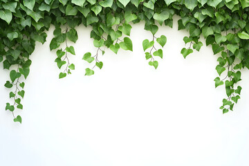 Green plant wall panno, cut out