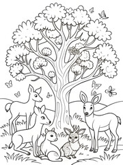 Fototapeta premium Coloring page