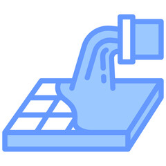 Obraz premium Concrete Blue Icon