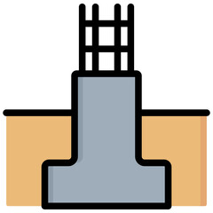 Obraz premium Reinforcement Outline Color Icon