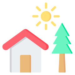 Landscaping Flat Icon