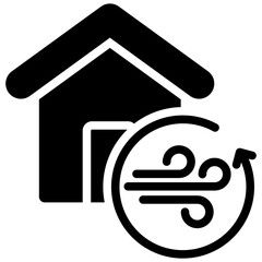 Ventilation Glyph Icon