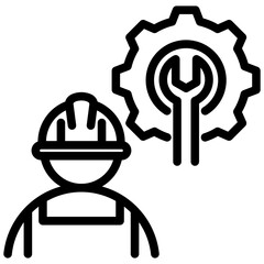 Engineer Outline Icon