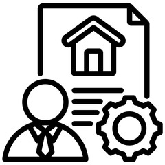 Project Manager Outline Icon