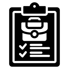 Job Description Glyph Icon