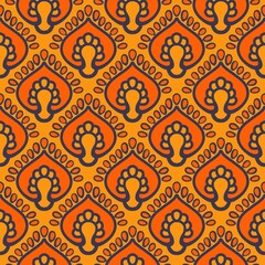 pattern batik flower damask ethnic boho ikat texture tribal geometric background